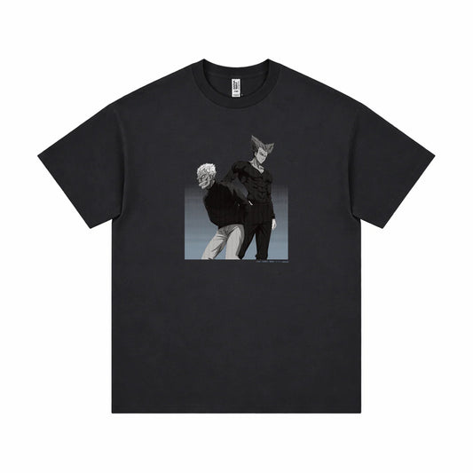 One-Punch Man S3 POPUP2026 T-Shirt Garou & SilverFang