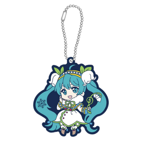 雪初音 AS 雙面橡膠吊飾（全14種）