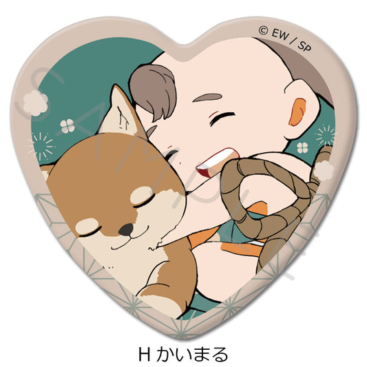 TV 動畫《天穗之咲稻姬》心形襟章 H 飼丸